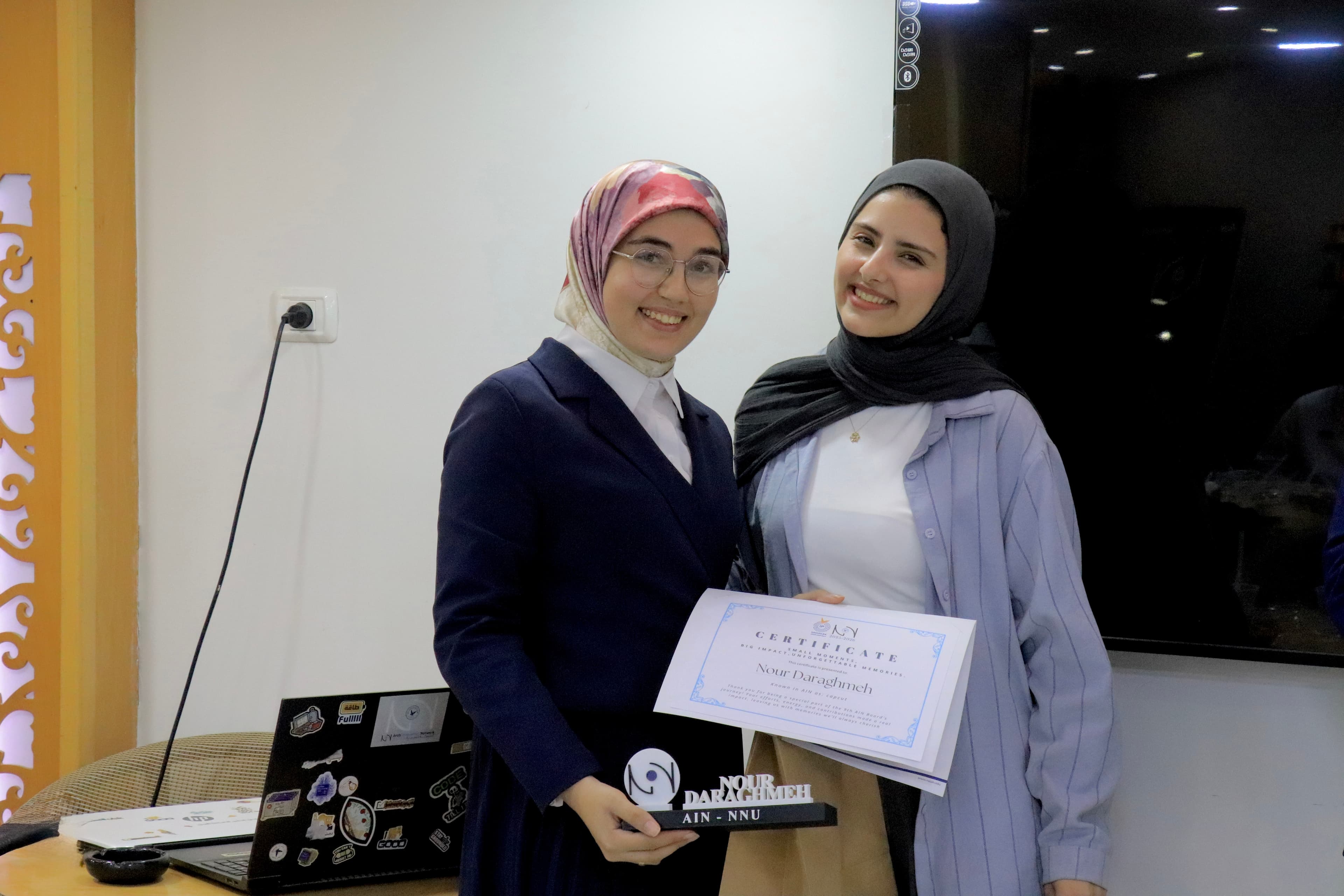 الشبكة العربية للابتكار "عين" في جامعة النجاح الوطنية تكرّم هيئتها الإدارية التاسعة تقديراً لمسيرتها وإنجازاتها